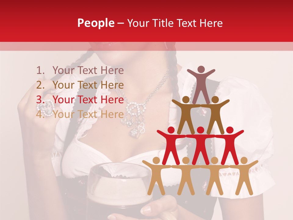 Hat Beer Glass Bavarian PowerPoint Template