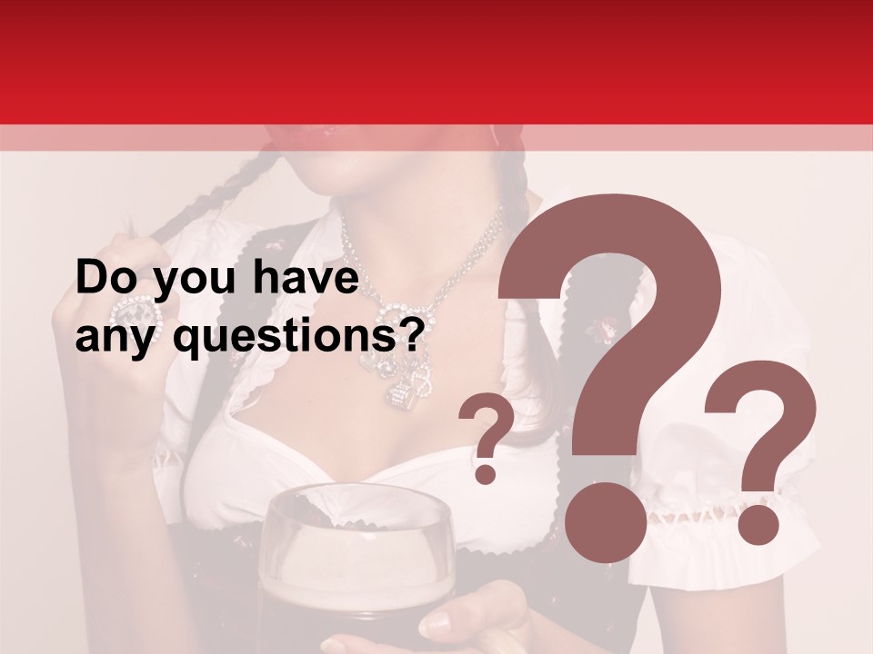 Hat Beer Glass Bavarian PowerPoint Template