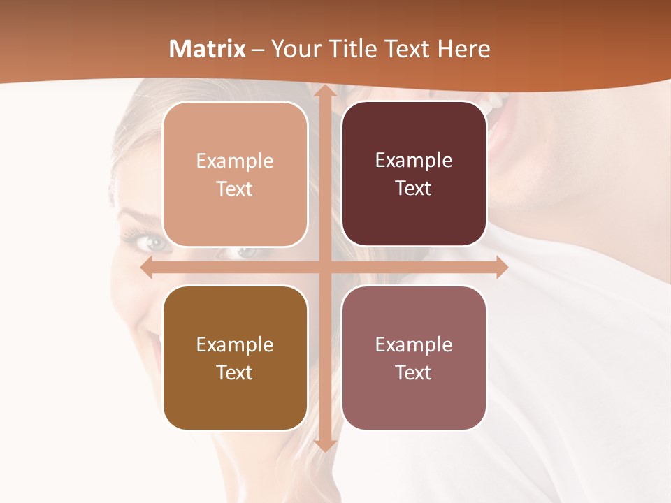 Hugging Teenager Happy PowerPoint Template