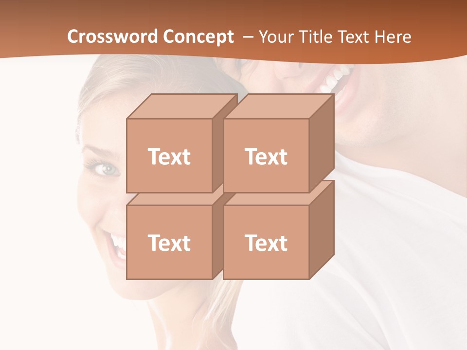 Hugging Teenager Happy PowerPoint Template