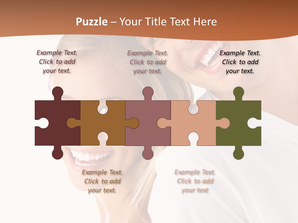 Hugging Teenager Happy PowerPoint Template