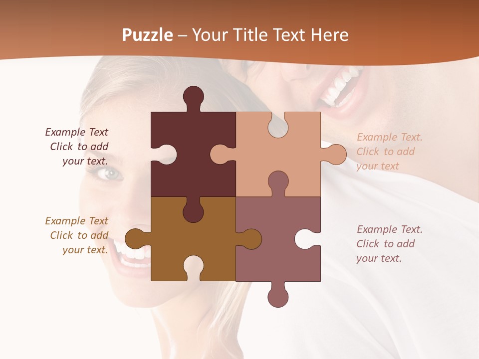 Hugging Teenager Happy PowerPoint Template