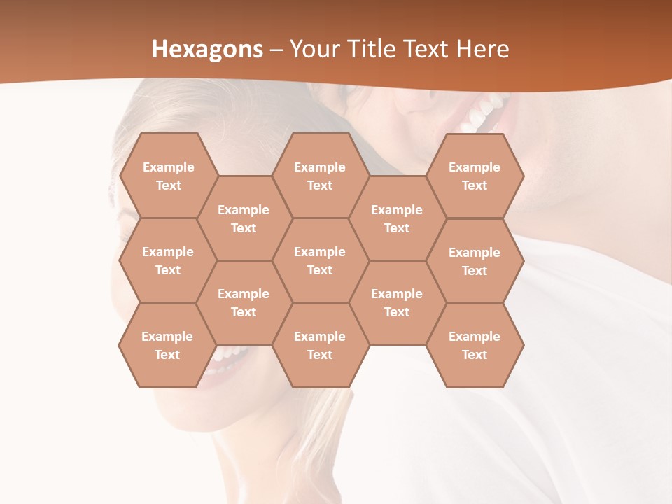 Hugging Teenager Happy PowerPoint Template