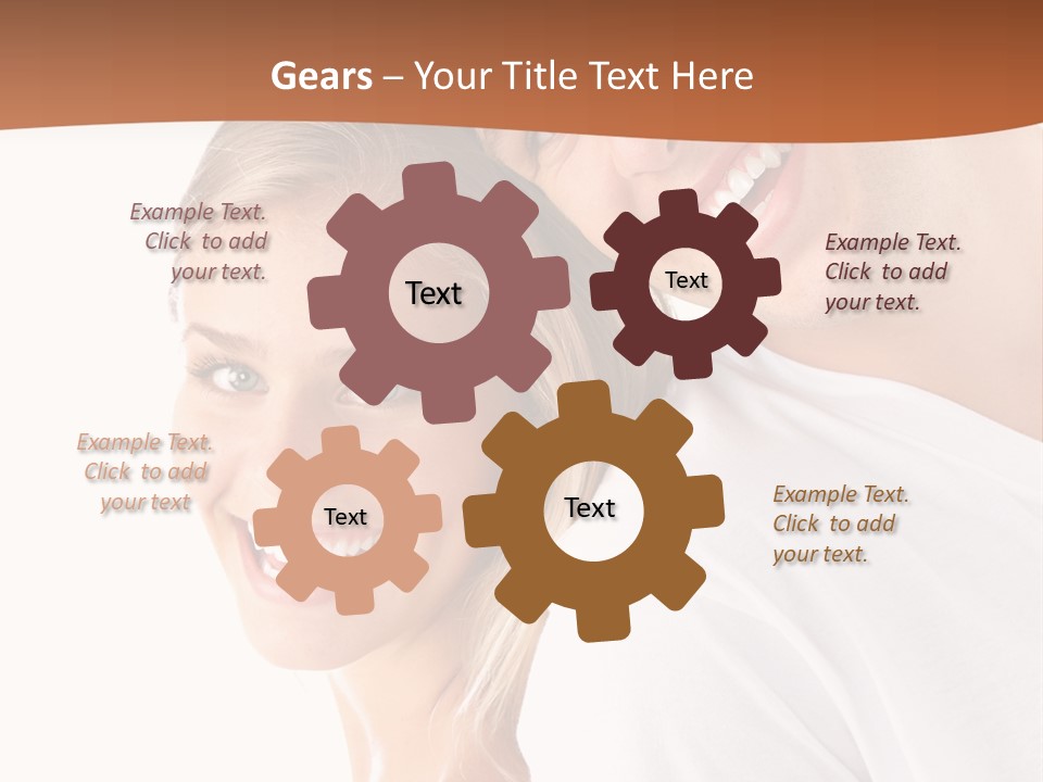 Hugging Teenager Happy PowerPoint Template