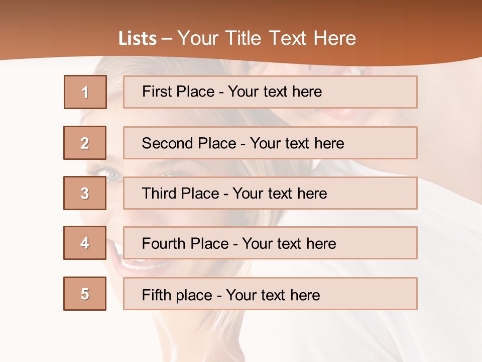Hugging Teenager Happy PowerPoint Template