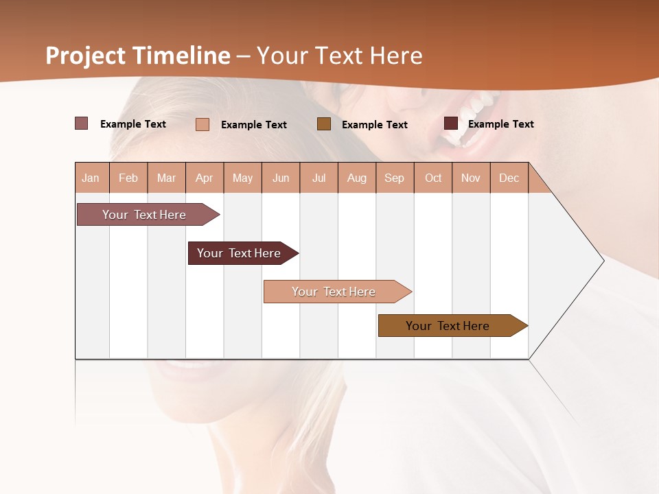 Hugging Teenager Happy PowerPoint Template