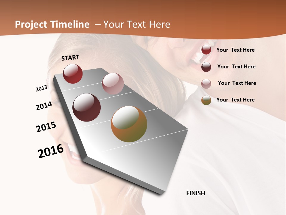 Hugging Teenager Happy PowerPoint Template