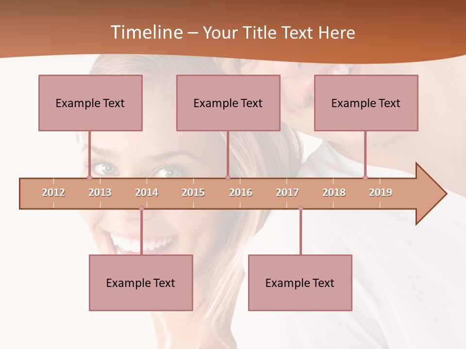 Hugging Teenager Happy PowerPoint Template