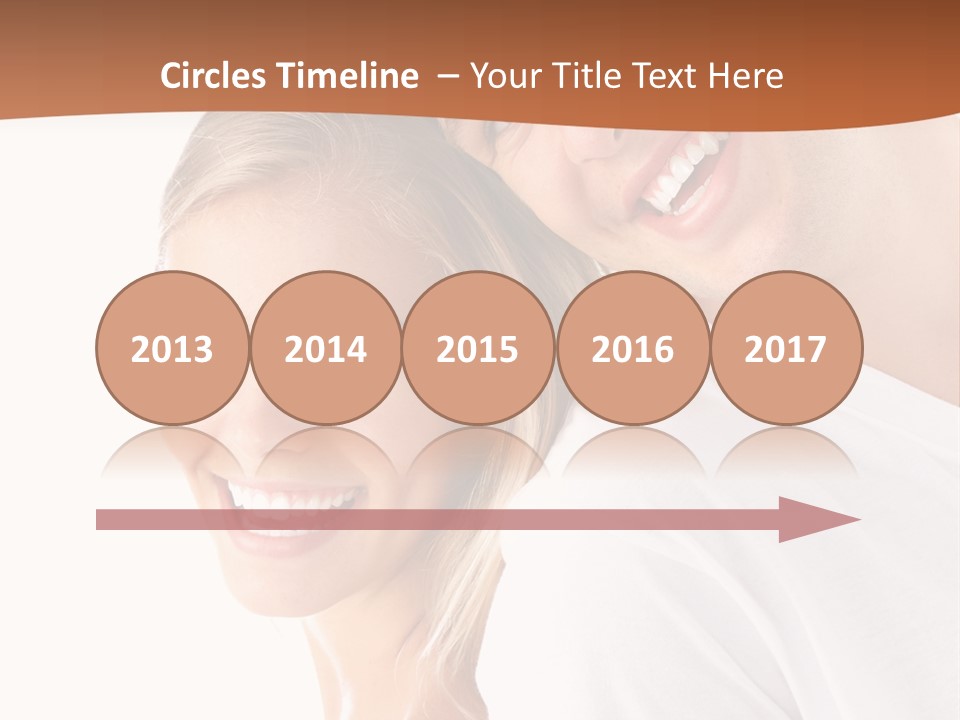 Hugging Teenager Happy PowerPoint Template