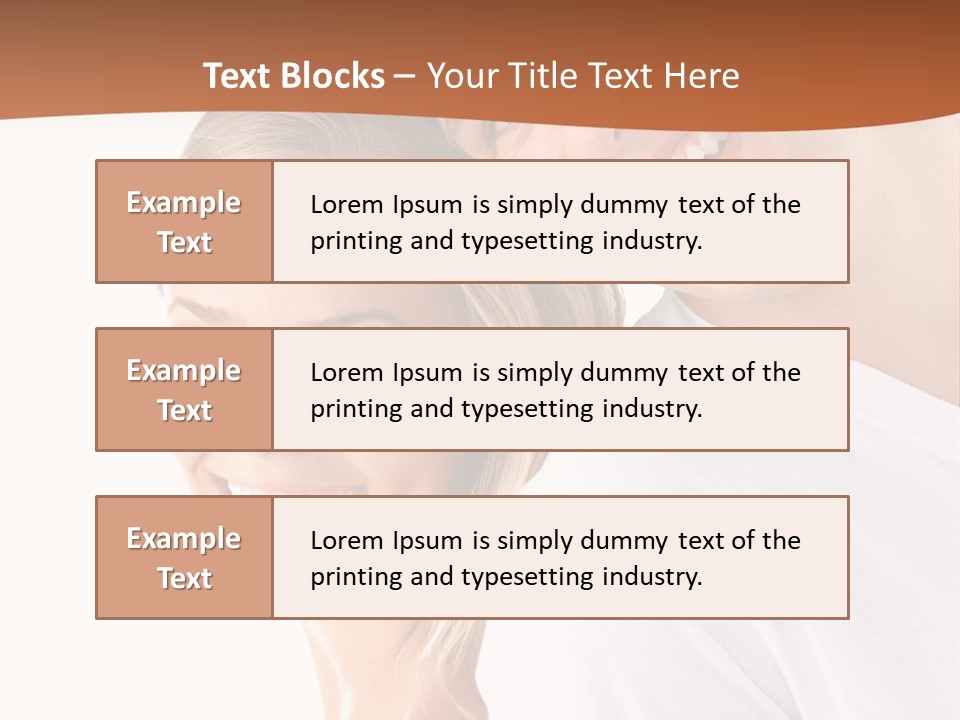 Hugging Teenager Happy PowerPoint Template