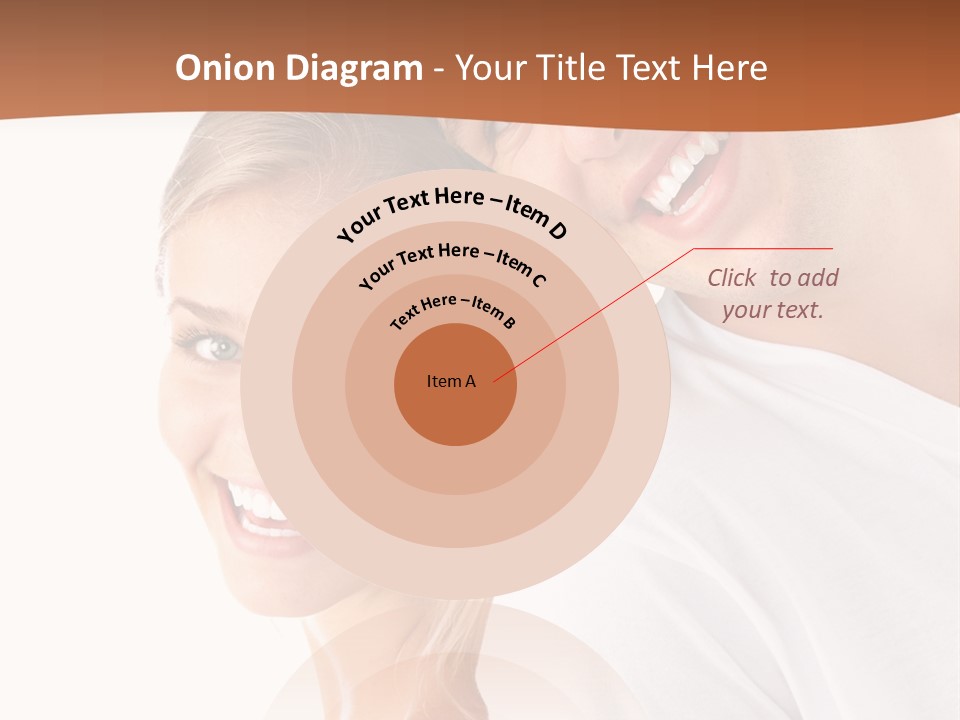 Hugging Teenager Happy PowerPoint Template