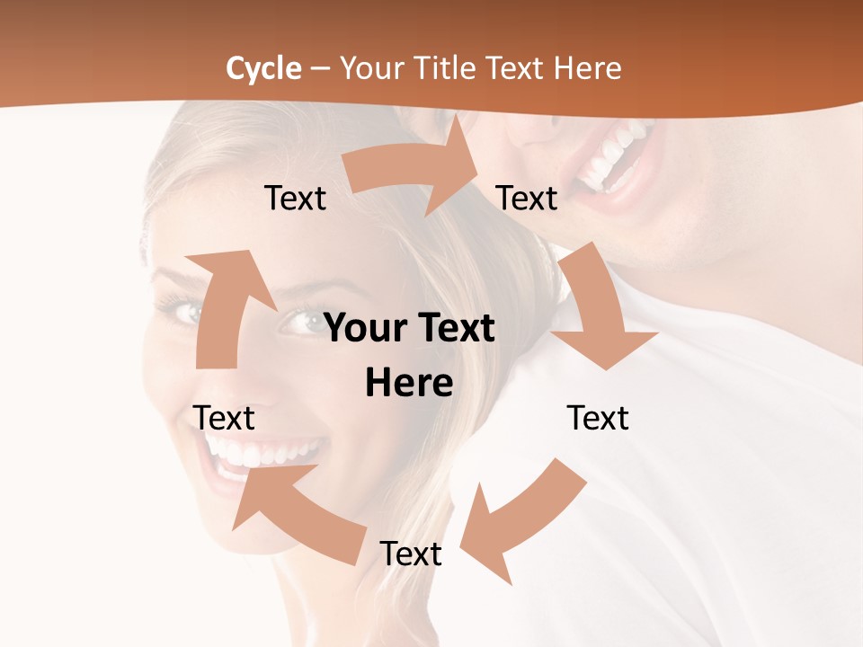 Hugging Teenager Happy PowerPoint Template