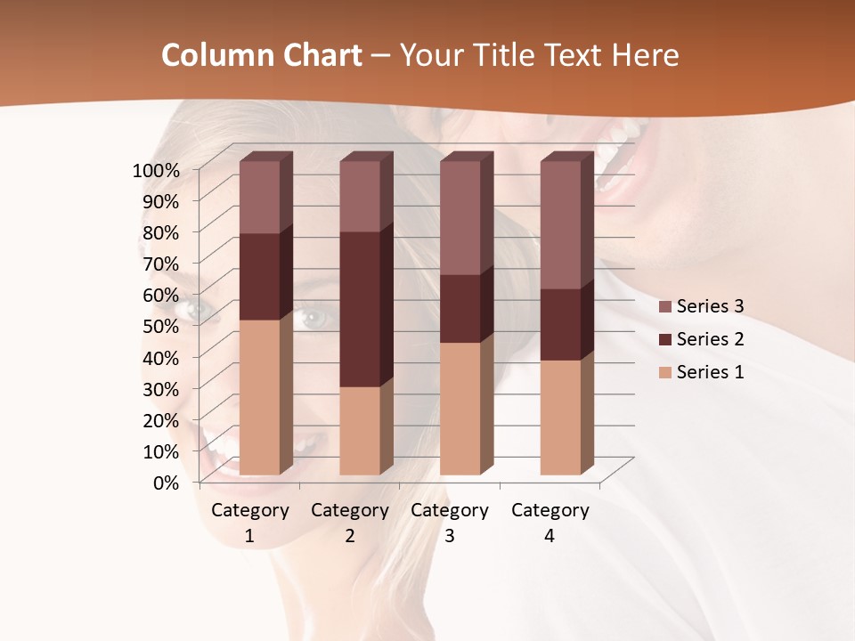 Hugging Teenager Happy PowerPoint Template