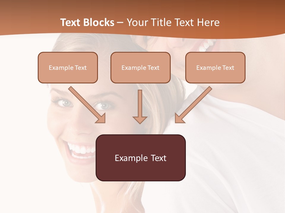 Hugging Teenager Happy PowerPoint Template