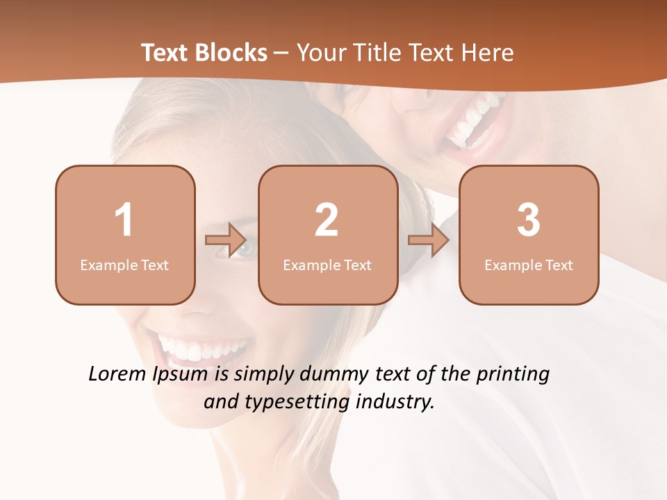 Hugging Teenager Happy PowerPoint Template