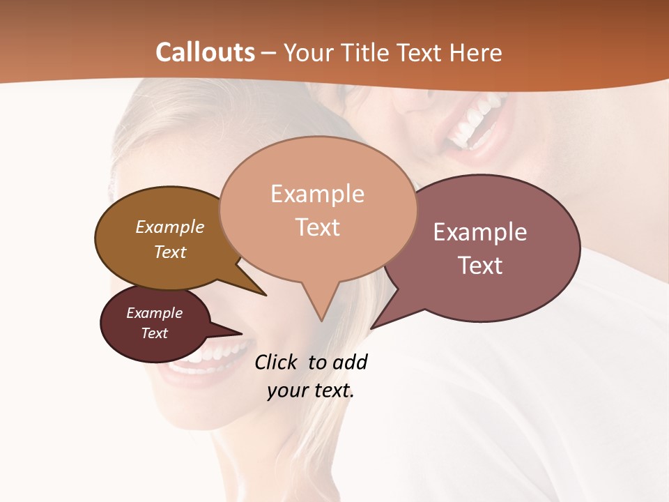 Hugging Teenager Happy PowerPoint Template