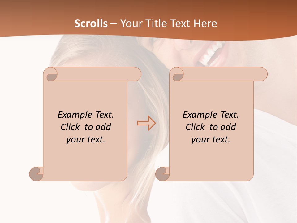 Hugging Teenager Happy PowerPoint Template