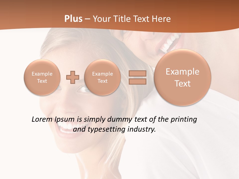 Hugging Teenager Happy PowerPoint Template