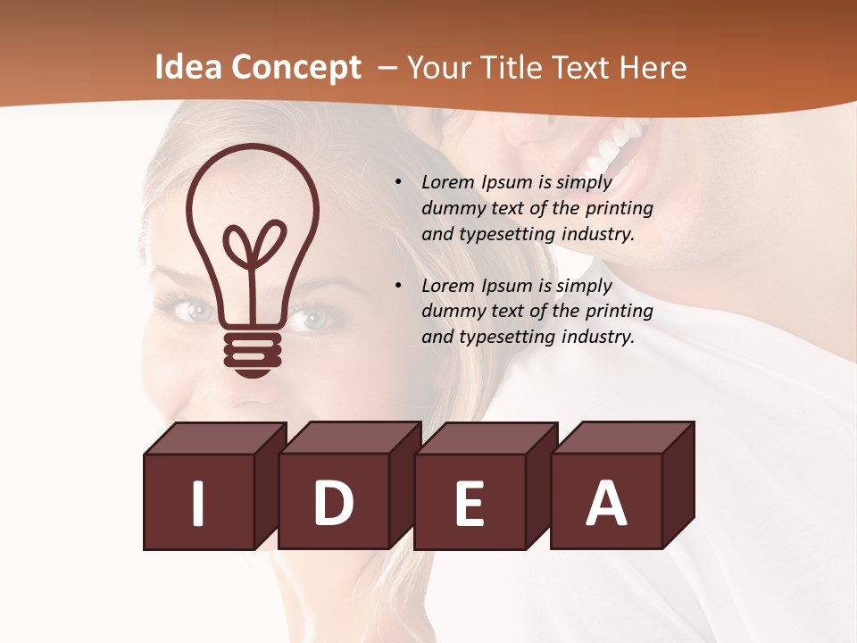 Hugging Teenager Happy PowerPoint Template