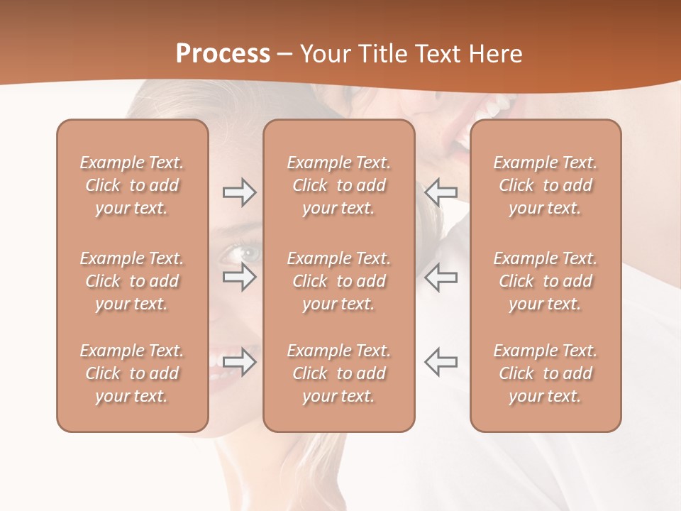 Hugging Teenager Happy PowerPoint Template