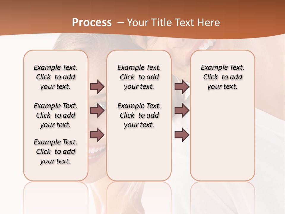 Hugging Teenager Happy PowerPoint Template