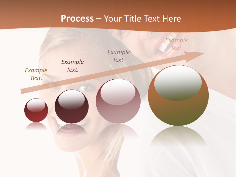 Hugging Teenager Happy PowerPoint Template