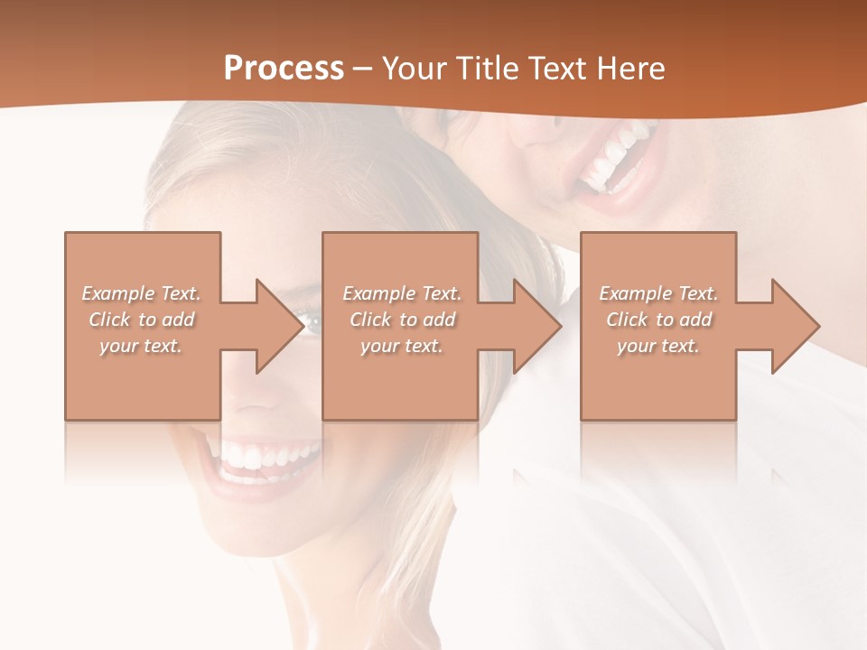 Hugging Teenager Happy PowerPoint Template