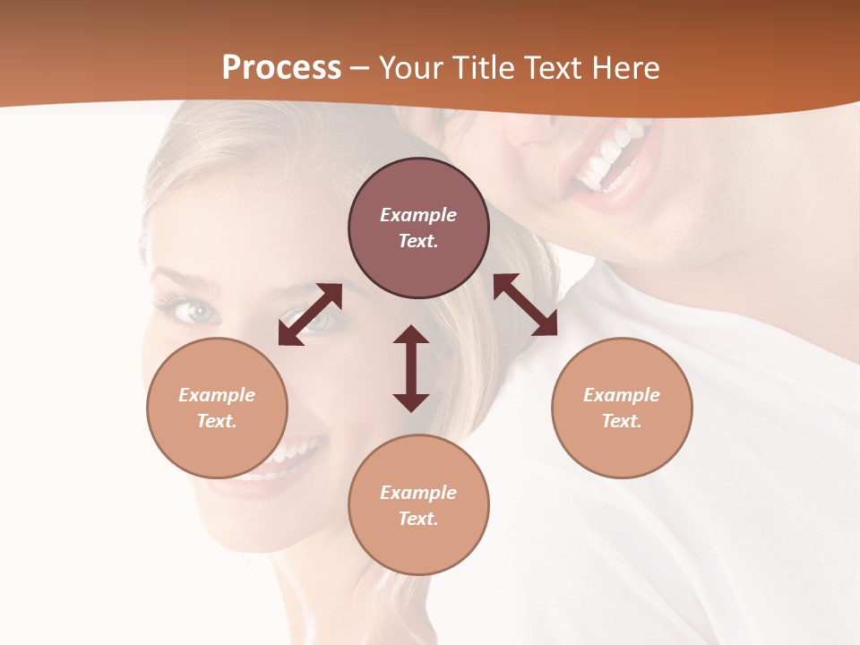 Hugging Teenager Happy PowerPoint Template