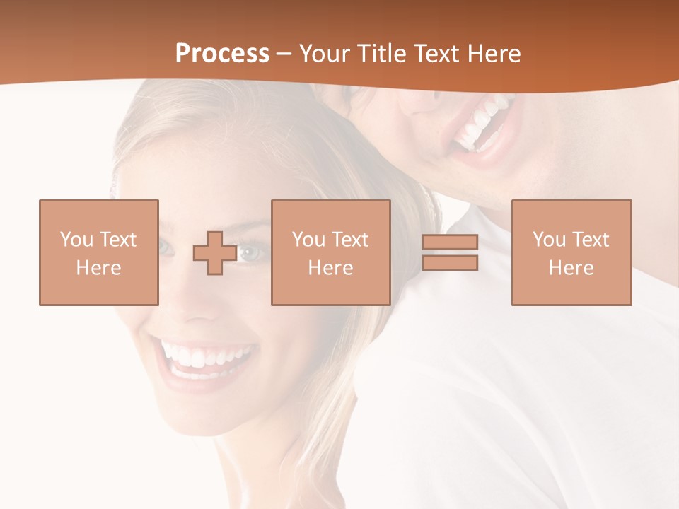 Hugging Teenager Happy PowerPoint Template