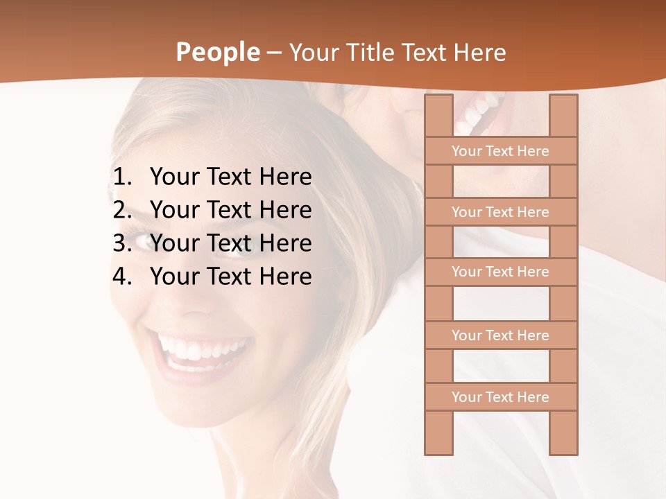 Hugging Teenager Happy PowerPoint Template