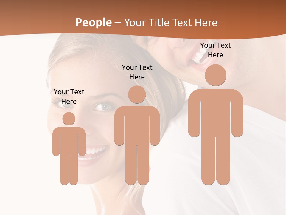 Hugging Teenager Happy PowerPoint Template