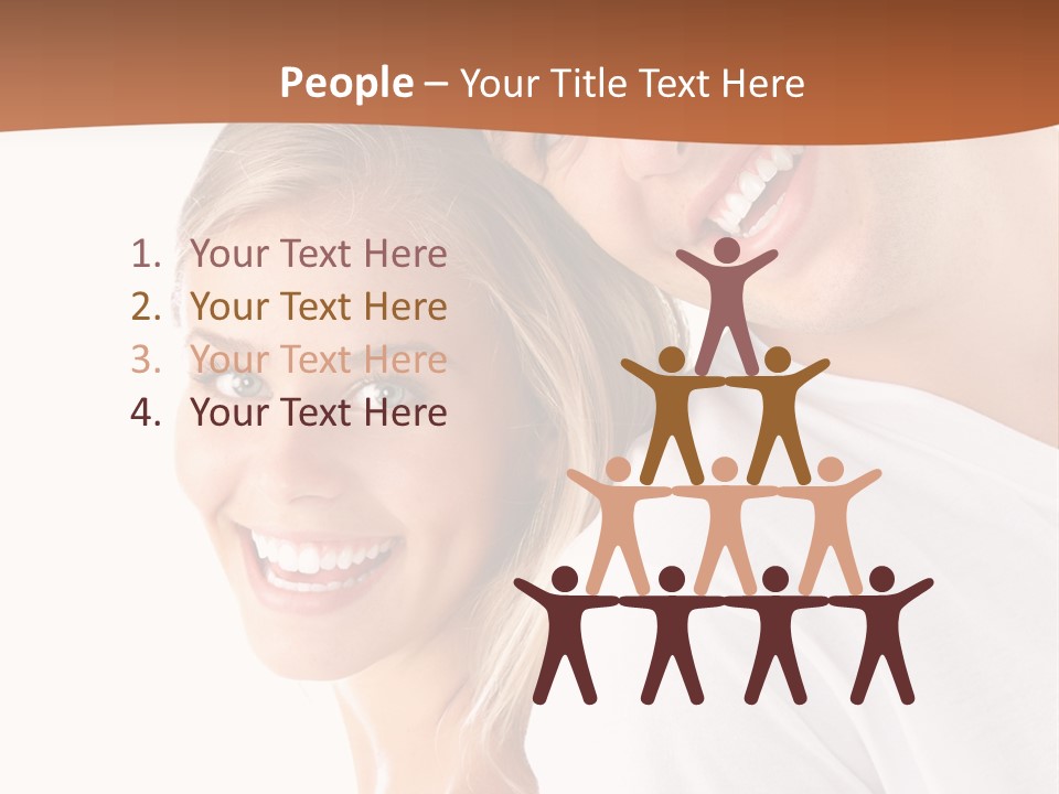 Hugging Teenager Happy PowerPoint Template