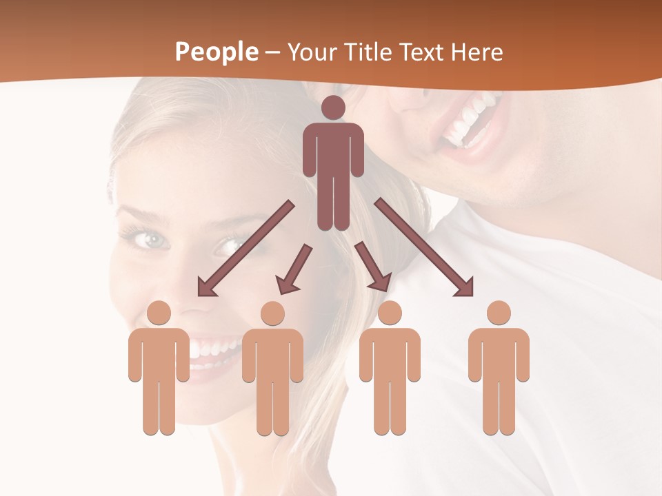 Hugging Teenager Happy PowerPoint Template