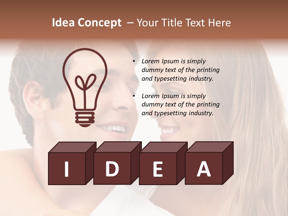 Valentine Couple Funny PowerPoint Template