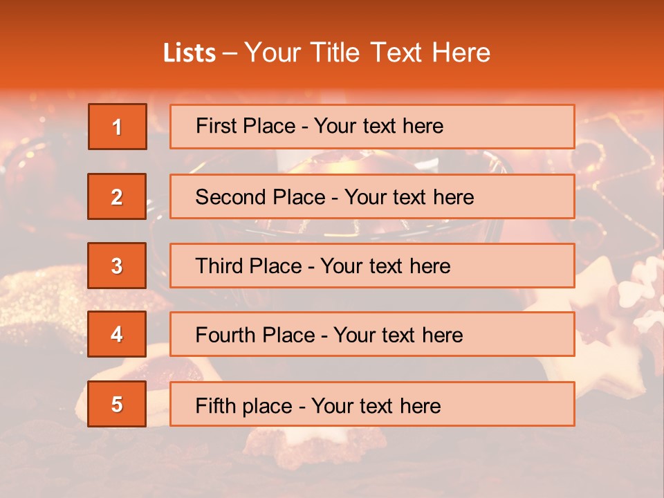 Ornament Delicious Seasonal PowerPoint Template