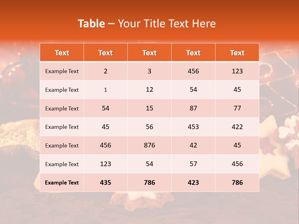 Ornament Delicious Seasonal PowerPoint Template