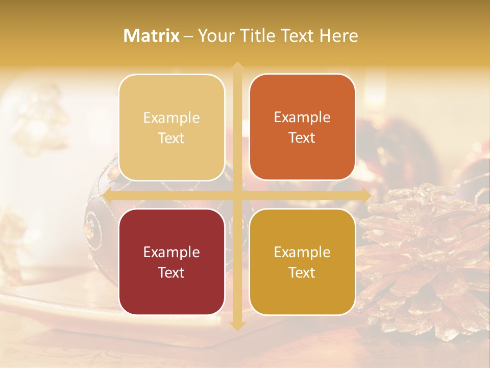 Ball Gold Tradition PowerPoint Template