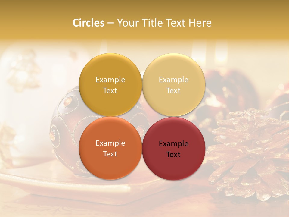 Ball Gold Tradition PowerPoint Template