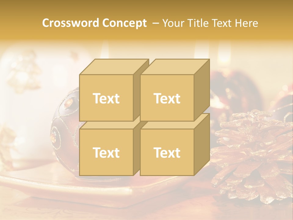 Ball Gold Tradition PowerPoint Template