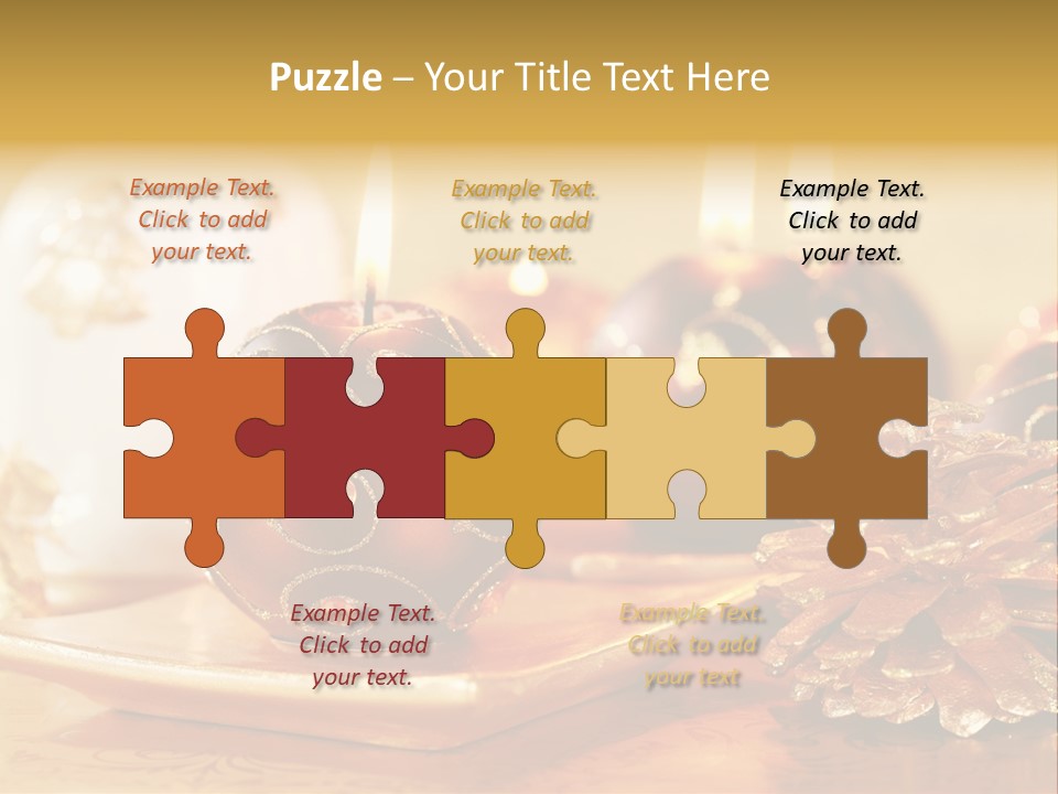 Ball Gold Tradition PowerPoint Template