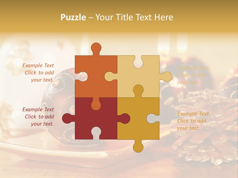 Ball Gold Tradition PowerPoint Template