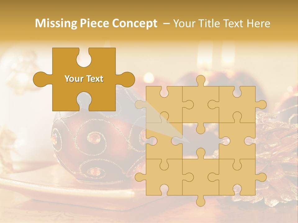 Ball Gold Tradition PowerPoint Template