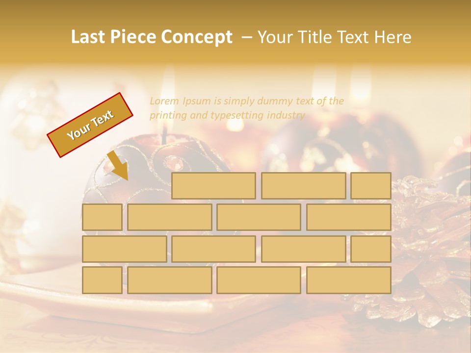 Ball Gold Tradition PowerPoint Template