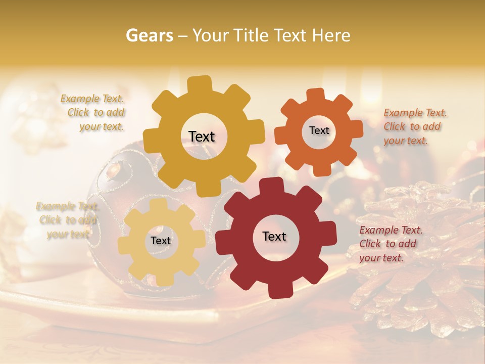 Ball Gold Tradition PowerPoint Template