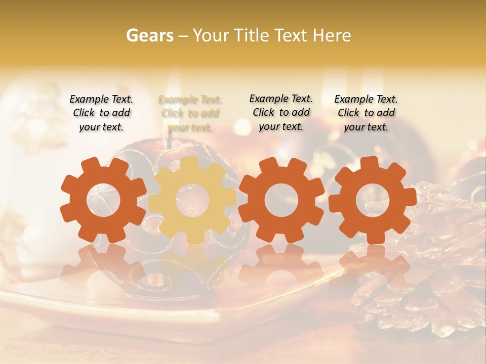 Ball Gold Tradition PowerPoint Template