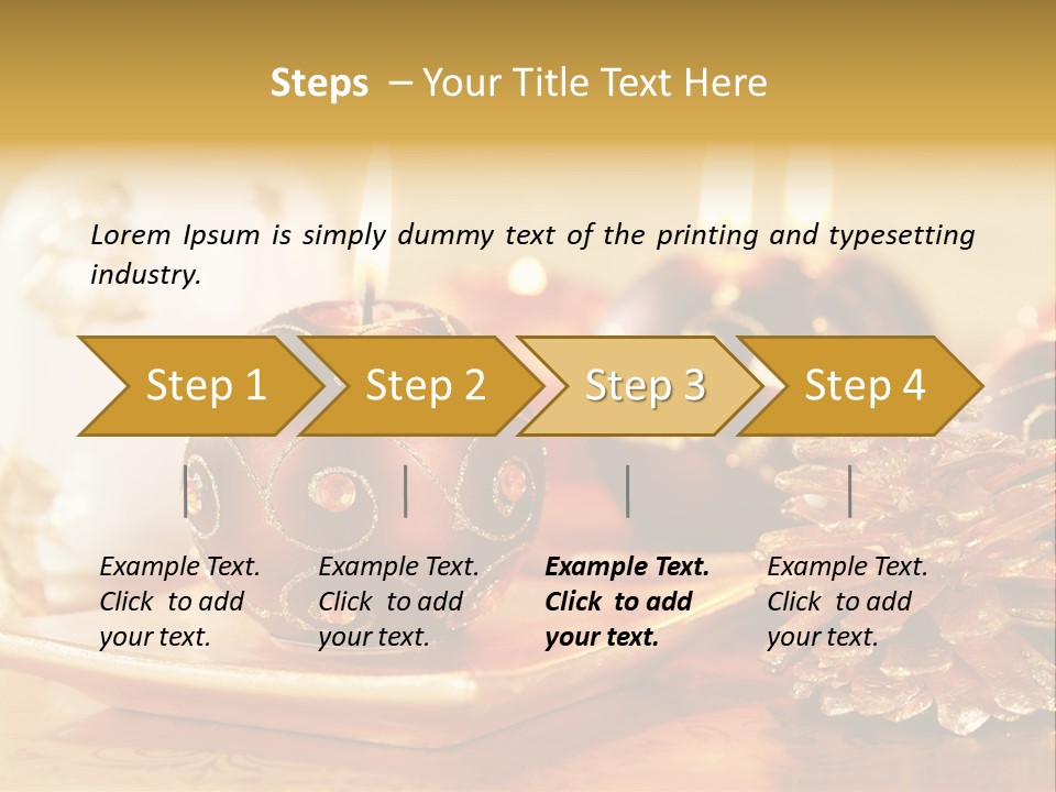 Ball Gold Tradition PowerPoint Template