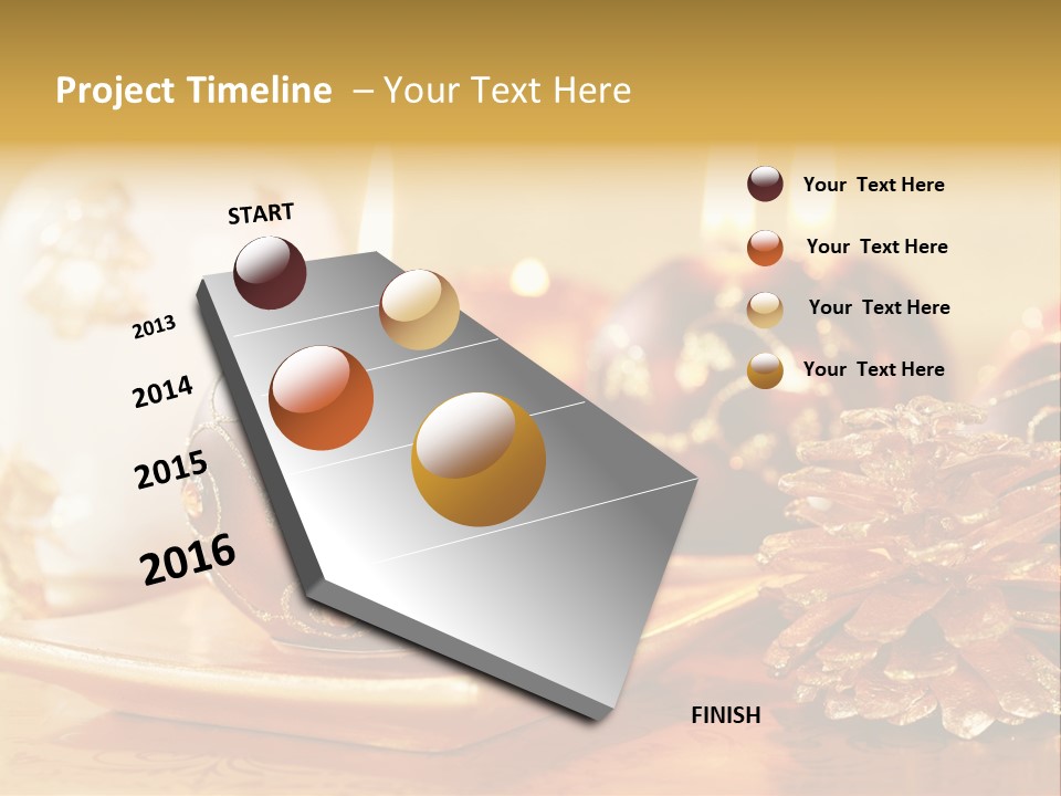 Ball Gold Tradition PowerPoint Template