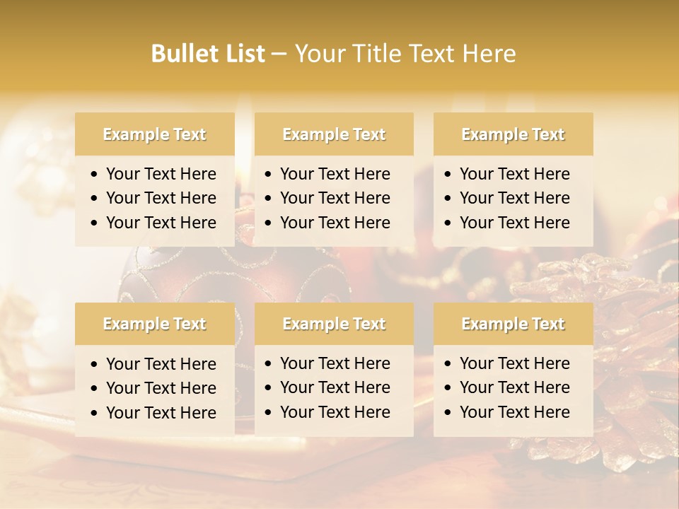 Ball Gold Tradition PowerPoint Template