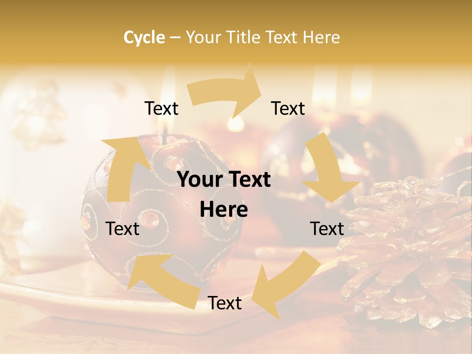 Ball Gold Tradition PowerPoint Template