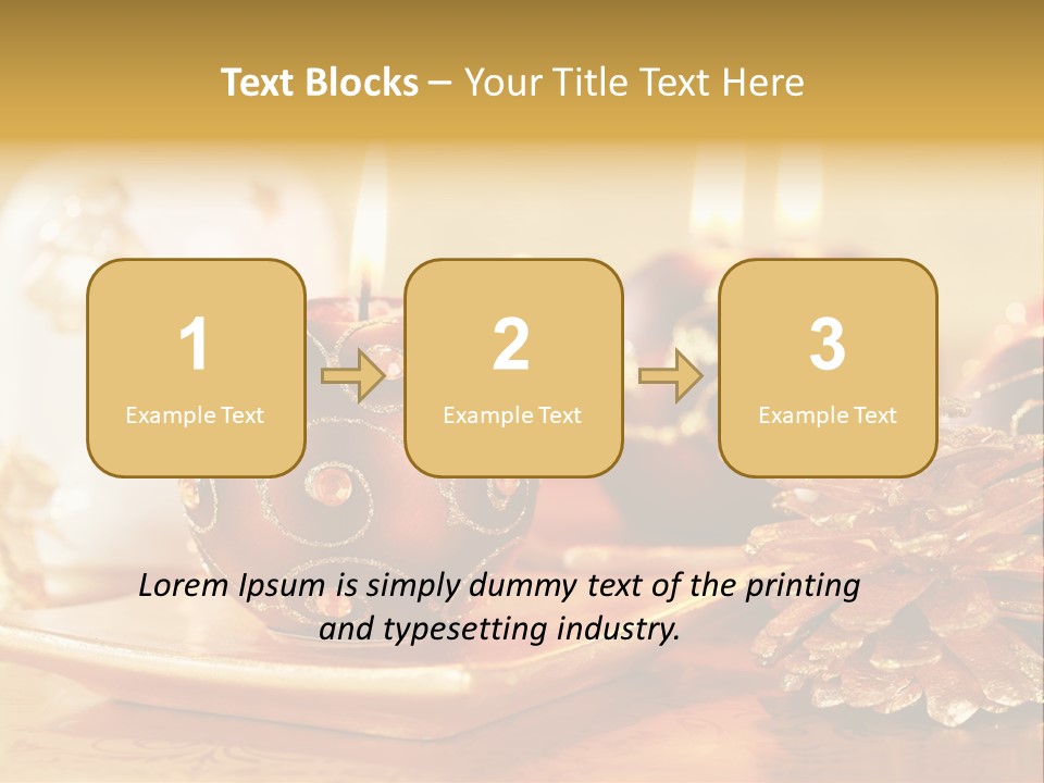 Ball Gold Tradition PowerPoint Template